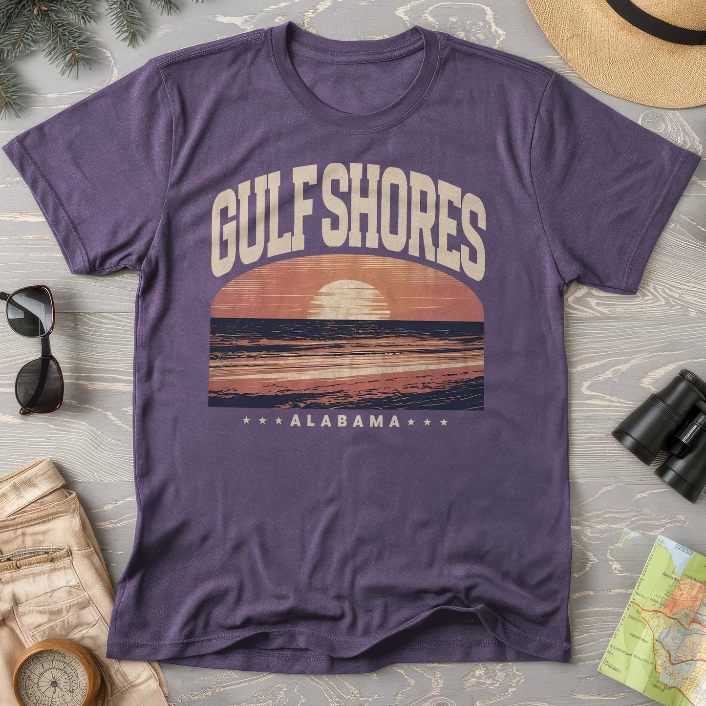 Gulf Shores Alabama "Varsity" Comfort Colors Shirt