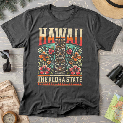 Hawaii The Aloha State "Tiki" Comfort Colors T-Shirt