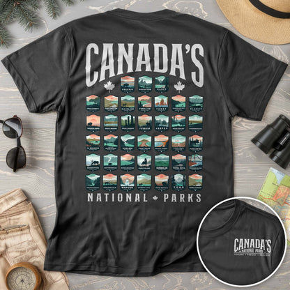Canada's National Parks "Badges" Comfort Colors T-shirt