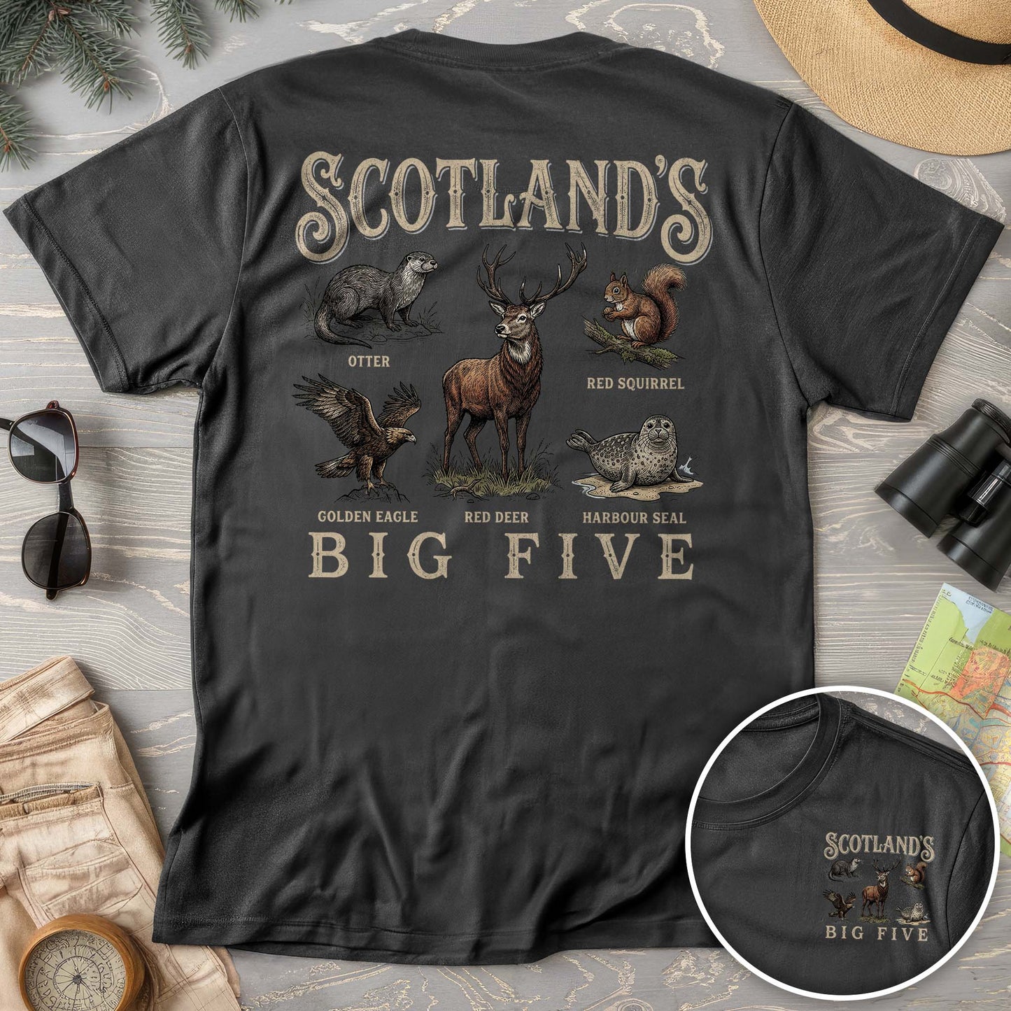 Scotland's Big Five Comfort Colors T-shirt