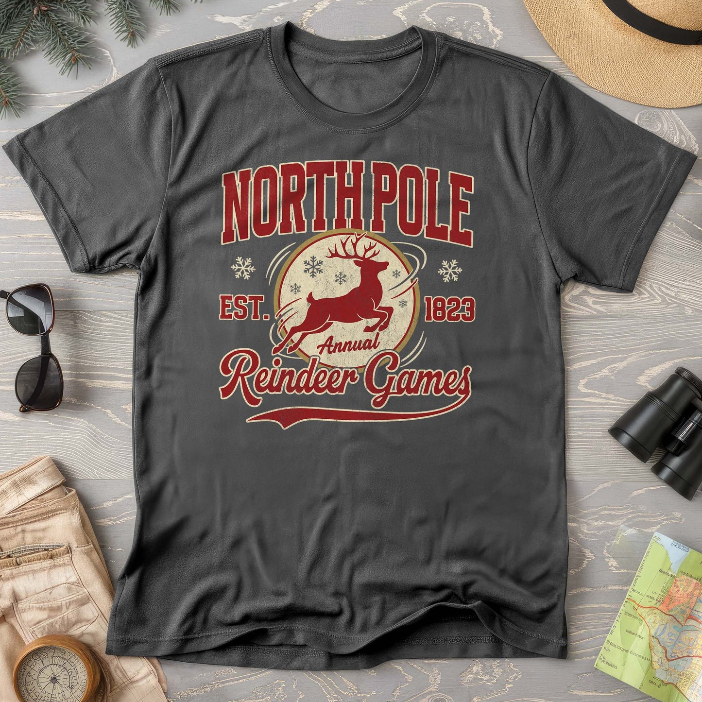 North Pole Annual Reindeer Games Comfort Colors T-Shirt