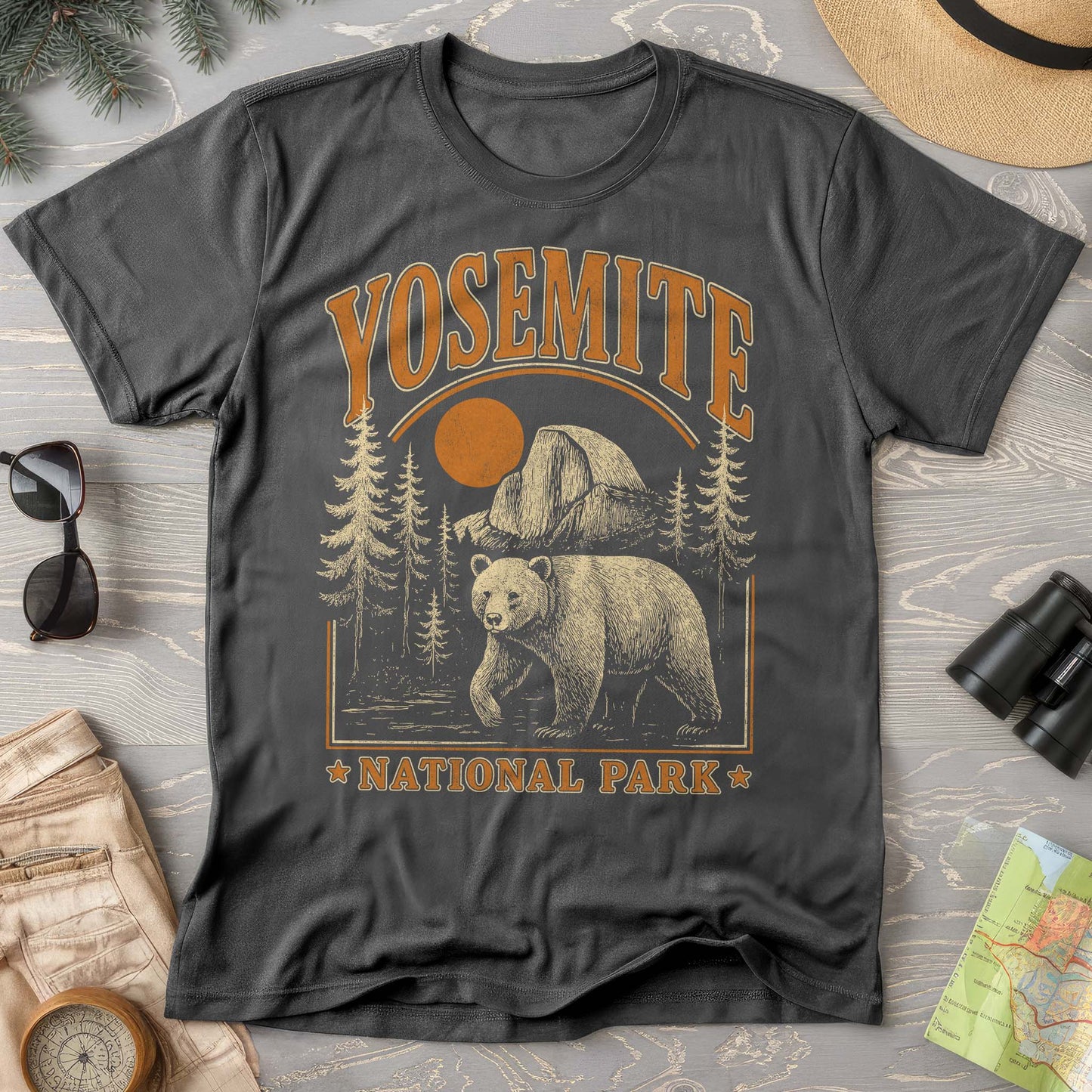 Yosemite National Park "Vintage El Capitan Bear" Comfort Colors T-shirt