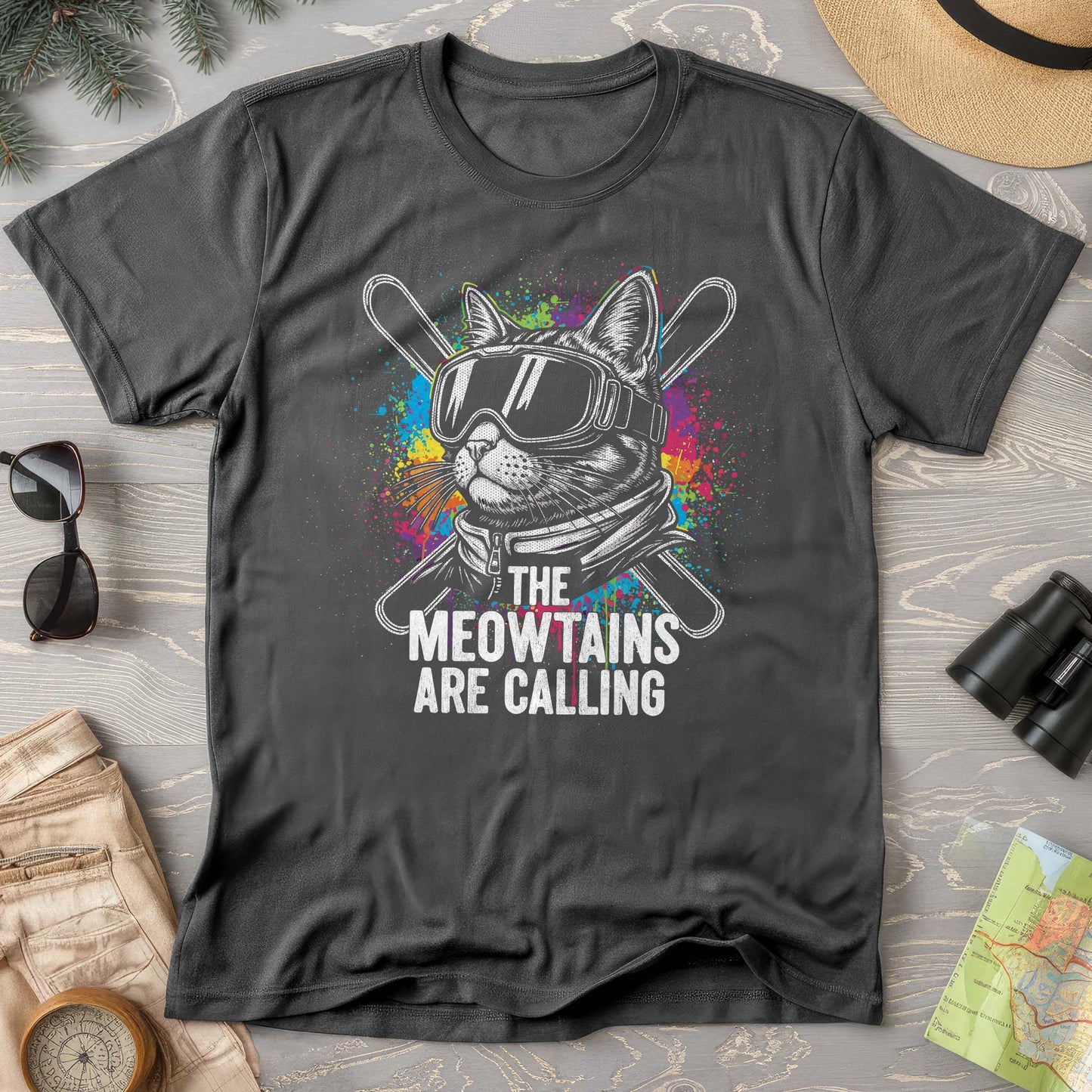 The Meowtains are Calling Comfort Colors T-shirt