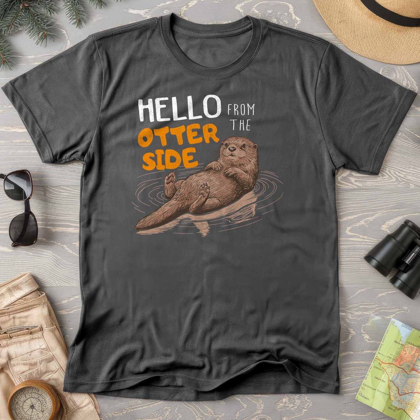 Hello From the Otter Side Comfort Colors T-shirt