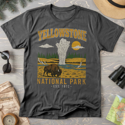 Yellowstone Old Faithful Buffalo Comfort Colors T-shirt