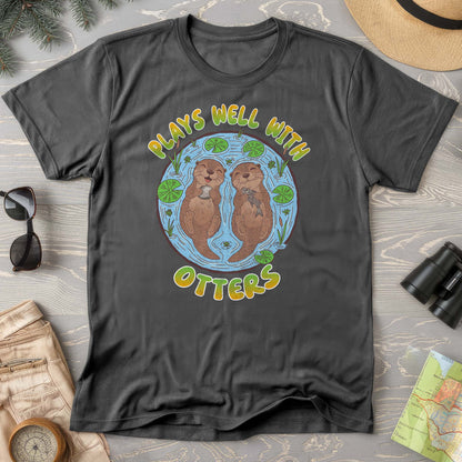 Plays Well With Otters Comfort Colors T-shirt