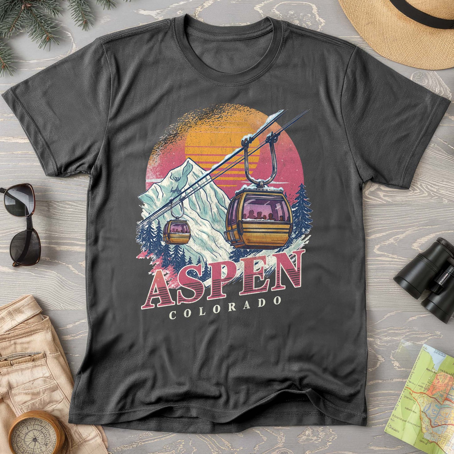 Aspen Retro Blast Comfort Colors T-shirt