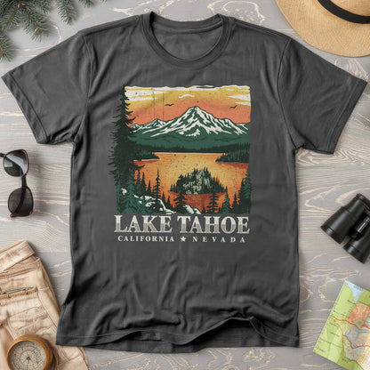 Lake Tahoe Emerald Bay Sunset Comfort Colors T-shirt