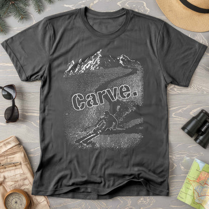 Carve Ski Print Comfort Colors T-shirt