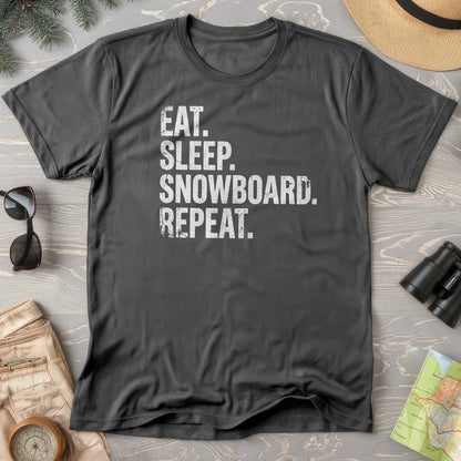 Eat Sleep Snowboard T-shirt