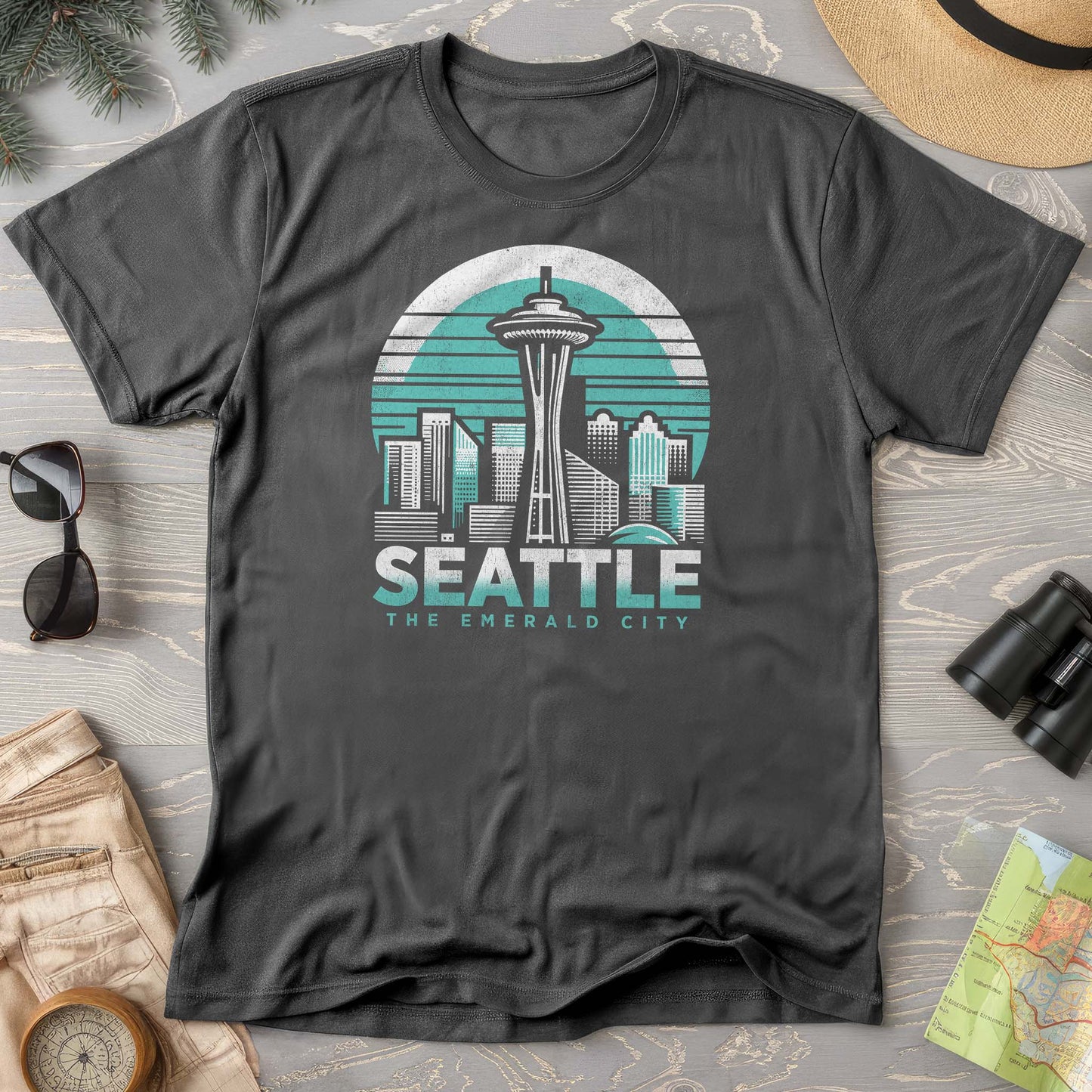 Seattle Retro Needle T-Shirt