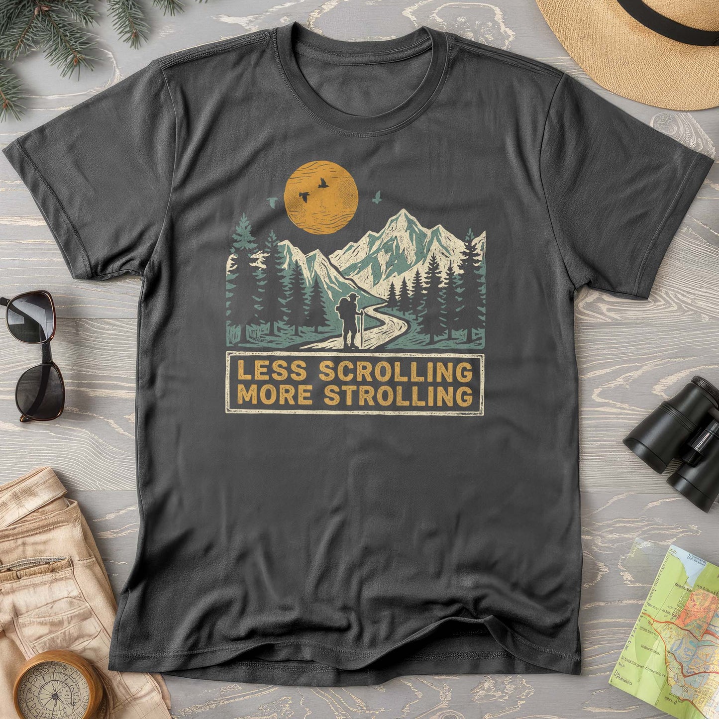 Less Scrolling More Strolling T-Shirt