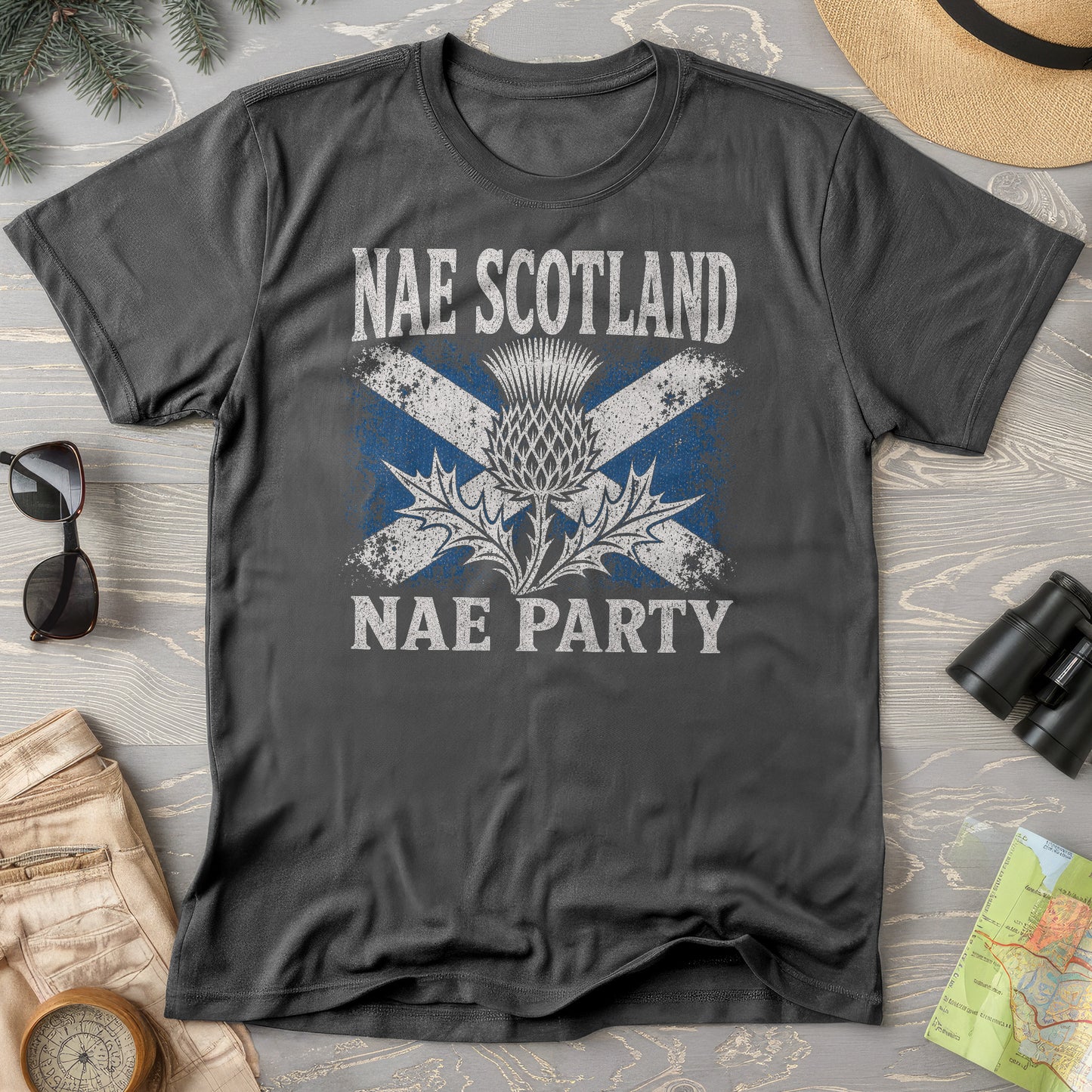 Nae Scotland Vintage Flag T-Shirt