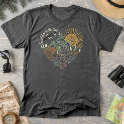 Scotland Is Calling Heart T-Shirt