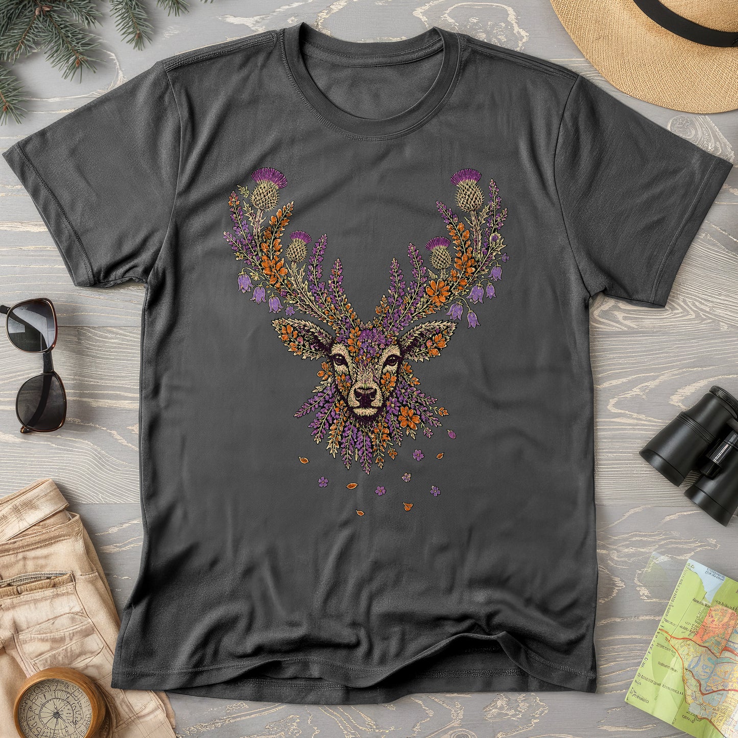 Floral Stag T-Shirt