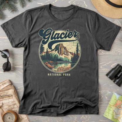 Glacier National Park "Groovy Emblem" Comfort Colors T-Shirt