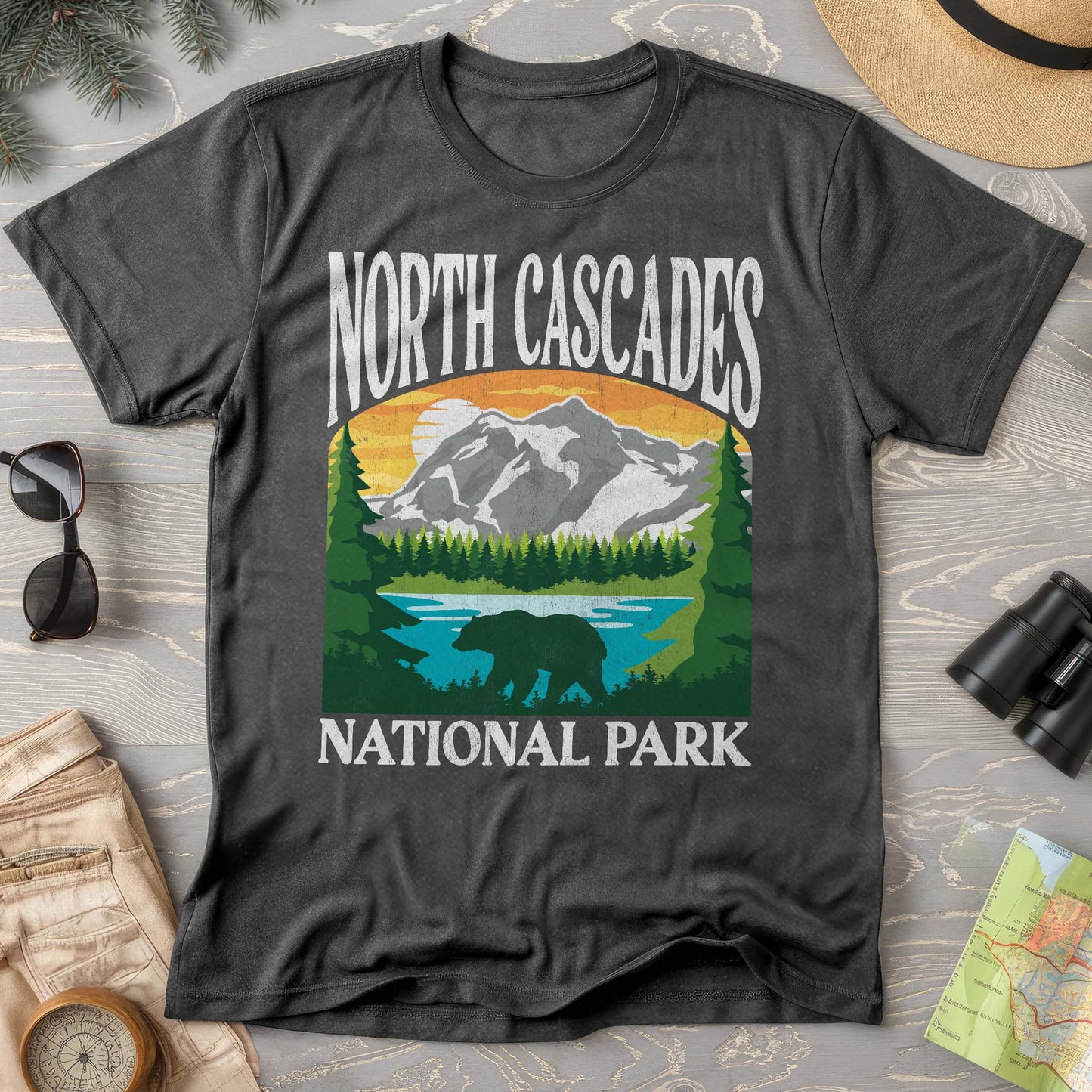 North Cascades National Park "Big and Bold" Comfort Colors T-Shirt
