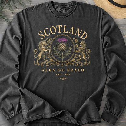 Scotland Heraldry Thistle Long Sleeve Shirt