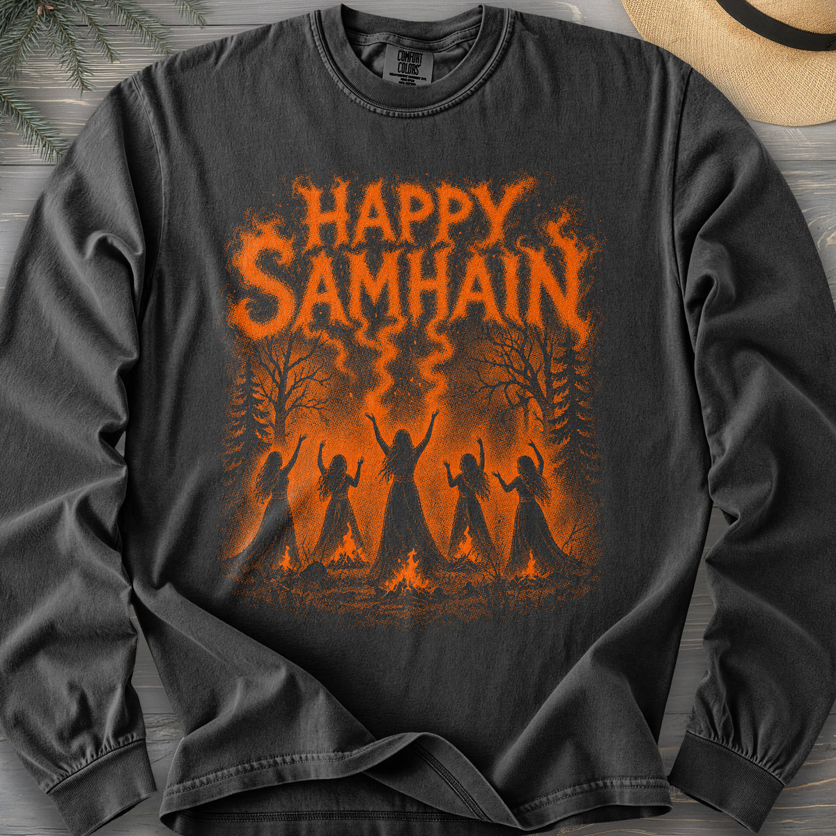Happy Samhain Druid Long Sleeve Shirt