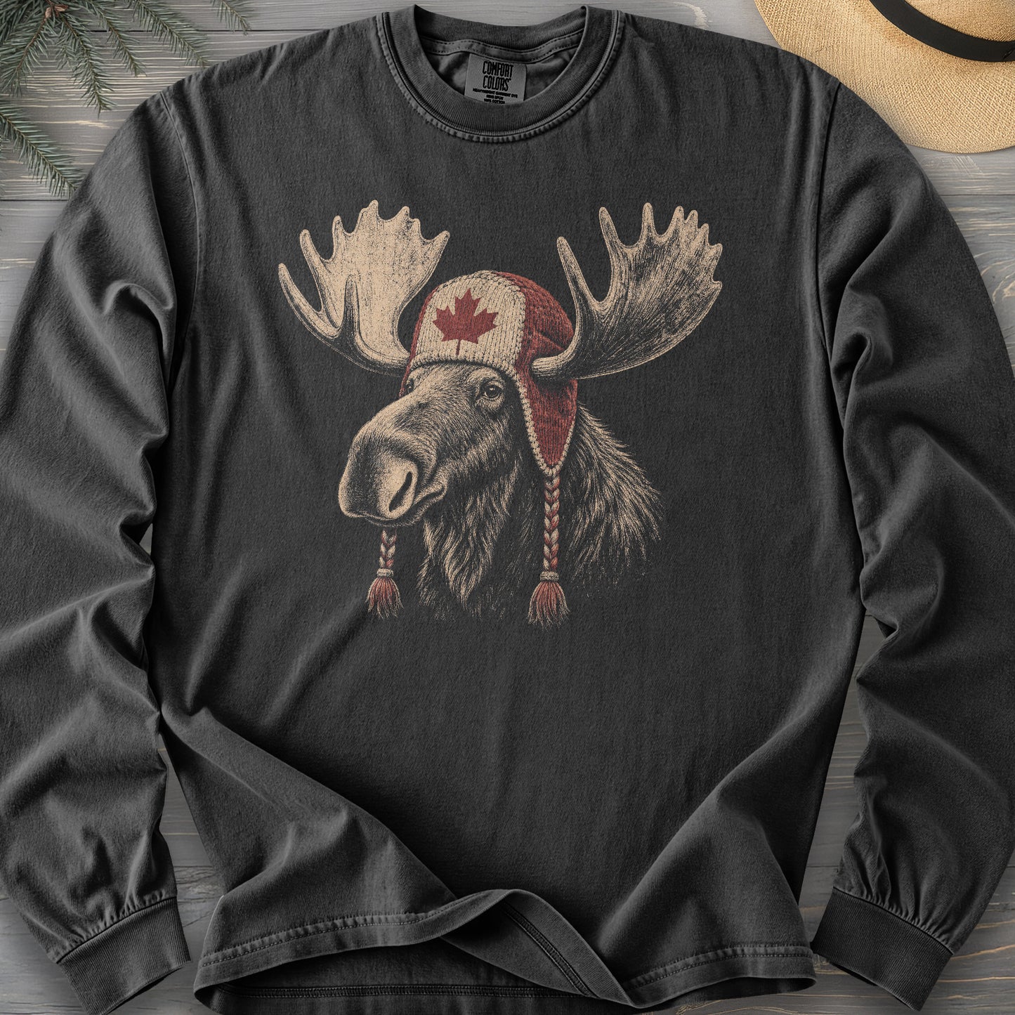 Canada Moose Cap Long Sleeve Shirt