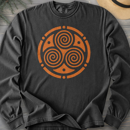 Triskele Circle Comfort Colors 6014 Long Sleeve