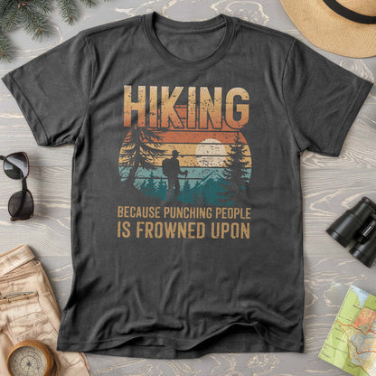 Funny Hiking "Frowned Upon" Comfort Colors T-Shirt