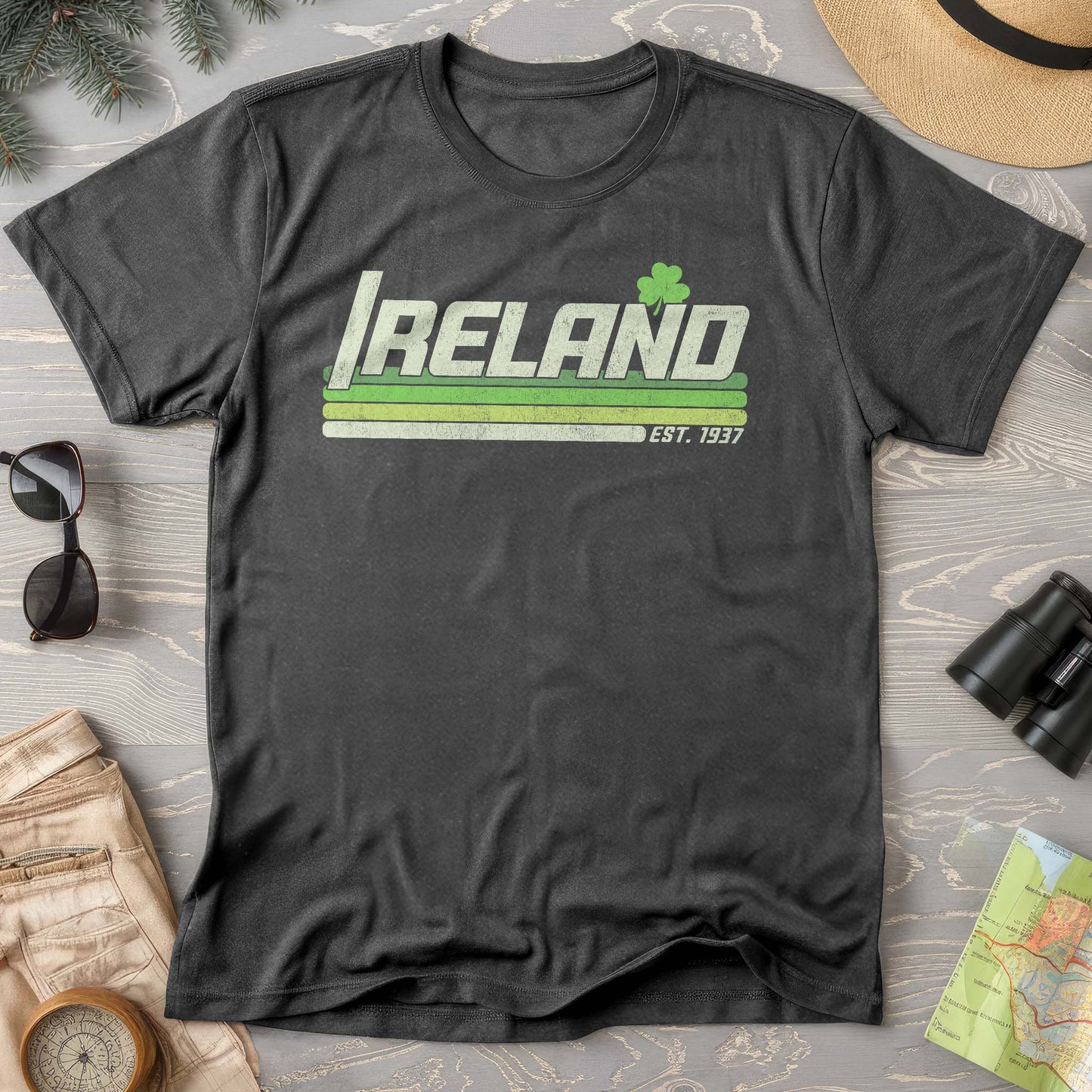 Ireland Retro Stripe Comfort Colors T-Shirt