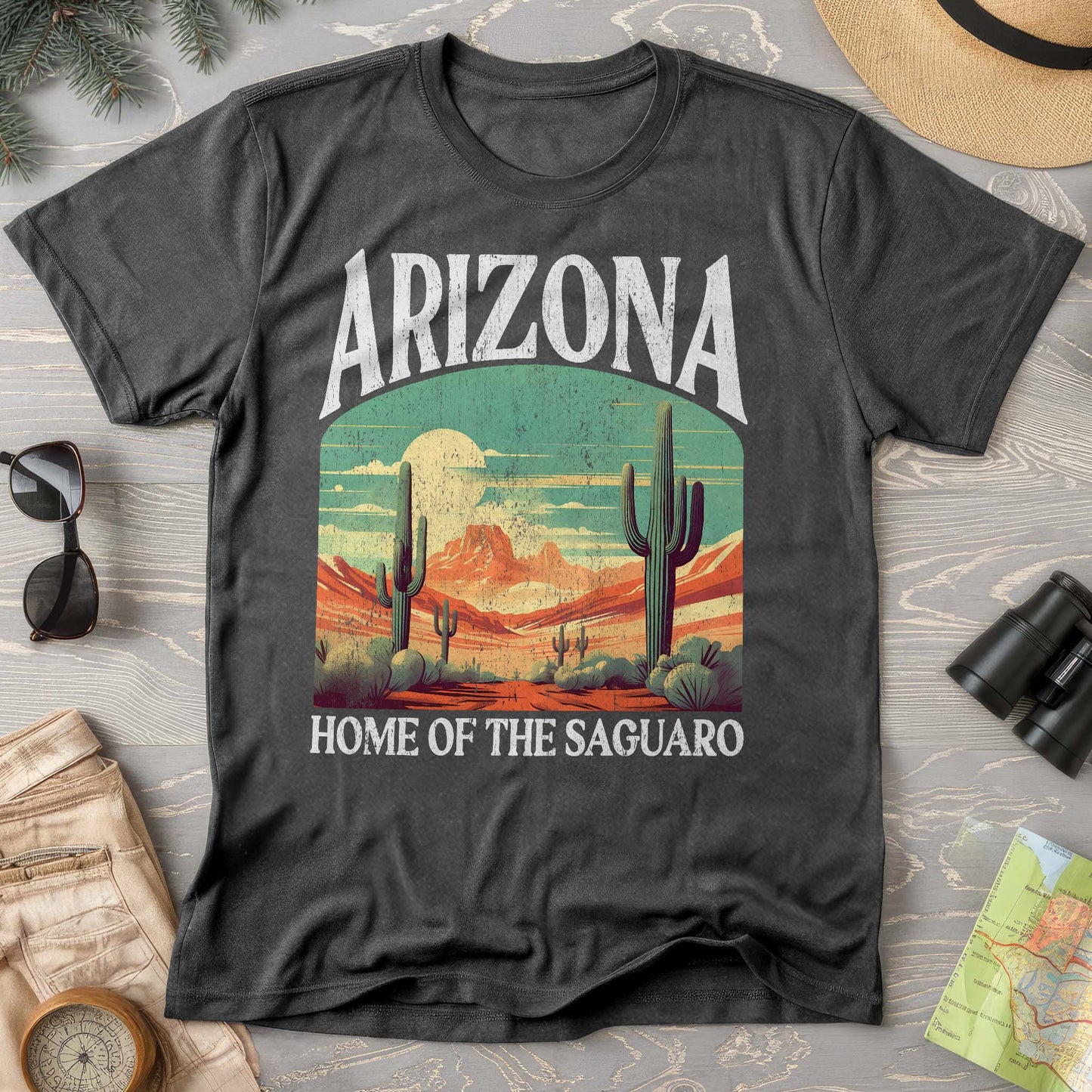 Arizona Saguaro "Big and Bold" Comfort Colors State T-Shirt