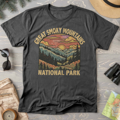 Great Smoky Mountains National Park Sunset Graphic T-Shirt