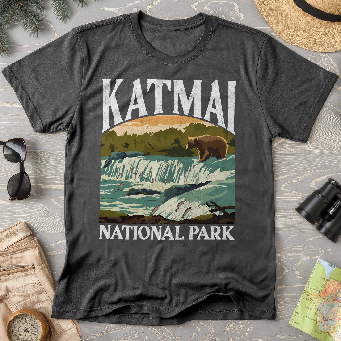 Katmai National Park "Big and Bold" Comfort Colors T-Shirt