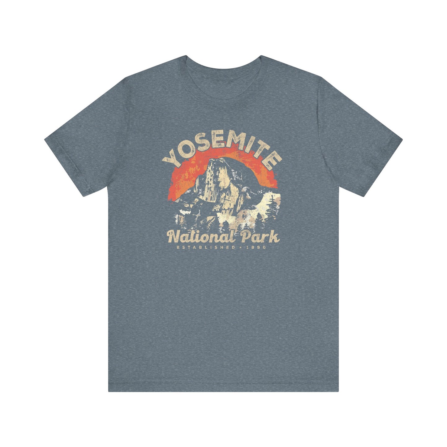 Yosemite Heather Slate Bella Canvas Printify Choice Unisex Jersey Short Sleeve Tee