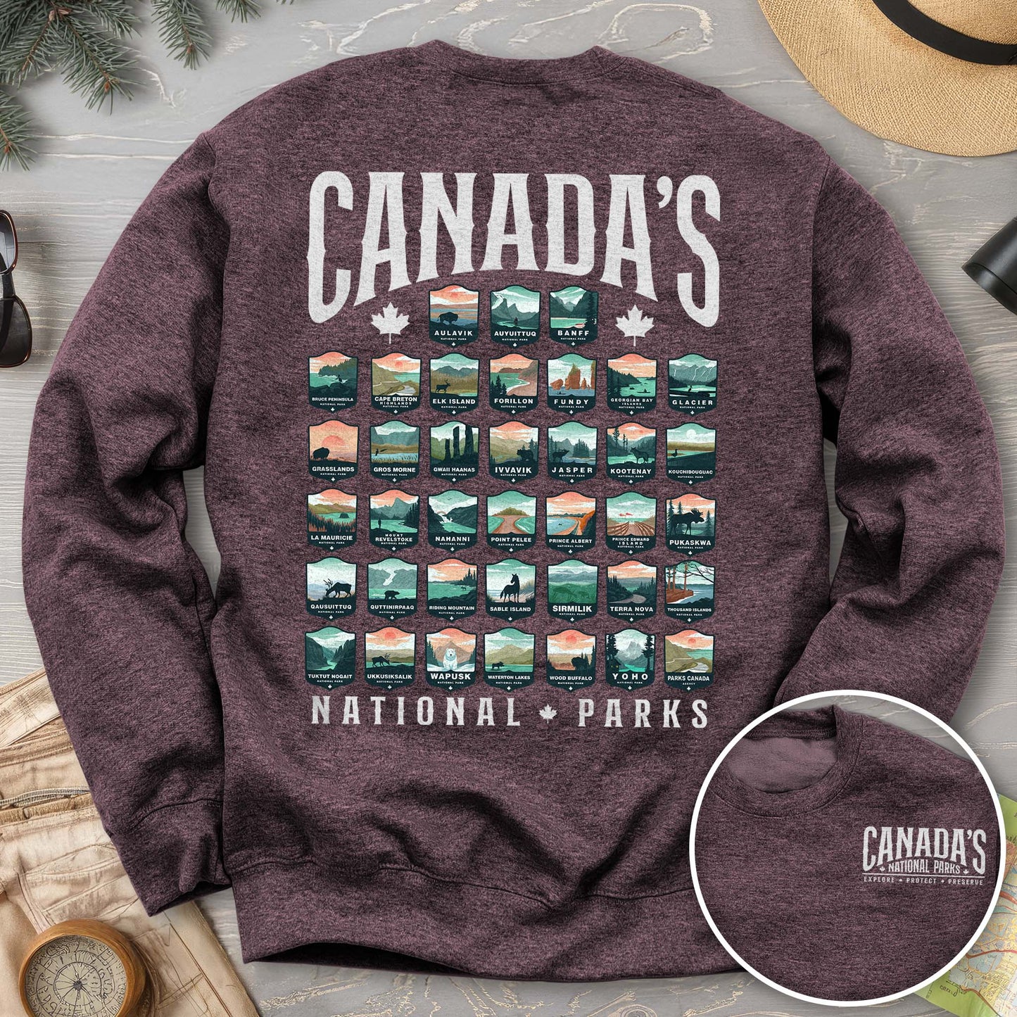 Canada's National Parks "Badges" Sweatshirt