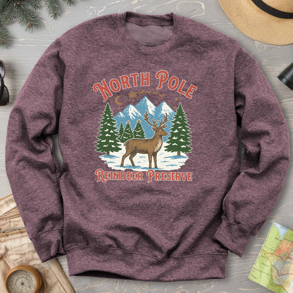 North Pole Reindeer Preserve Sweatshirt