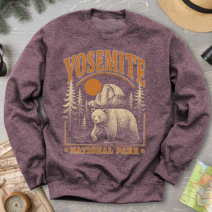 Yosemite National Park "Vintage El Capitan" Bear Sweatshirt
