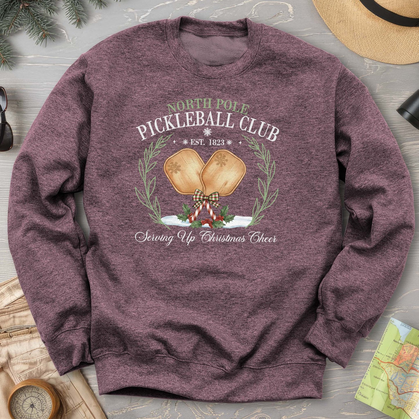 North Pole Pickleball Club Sweatshirt