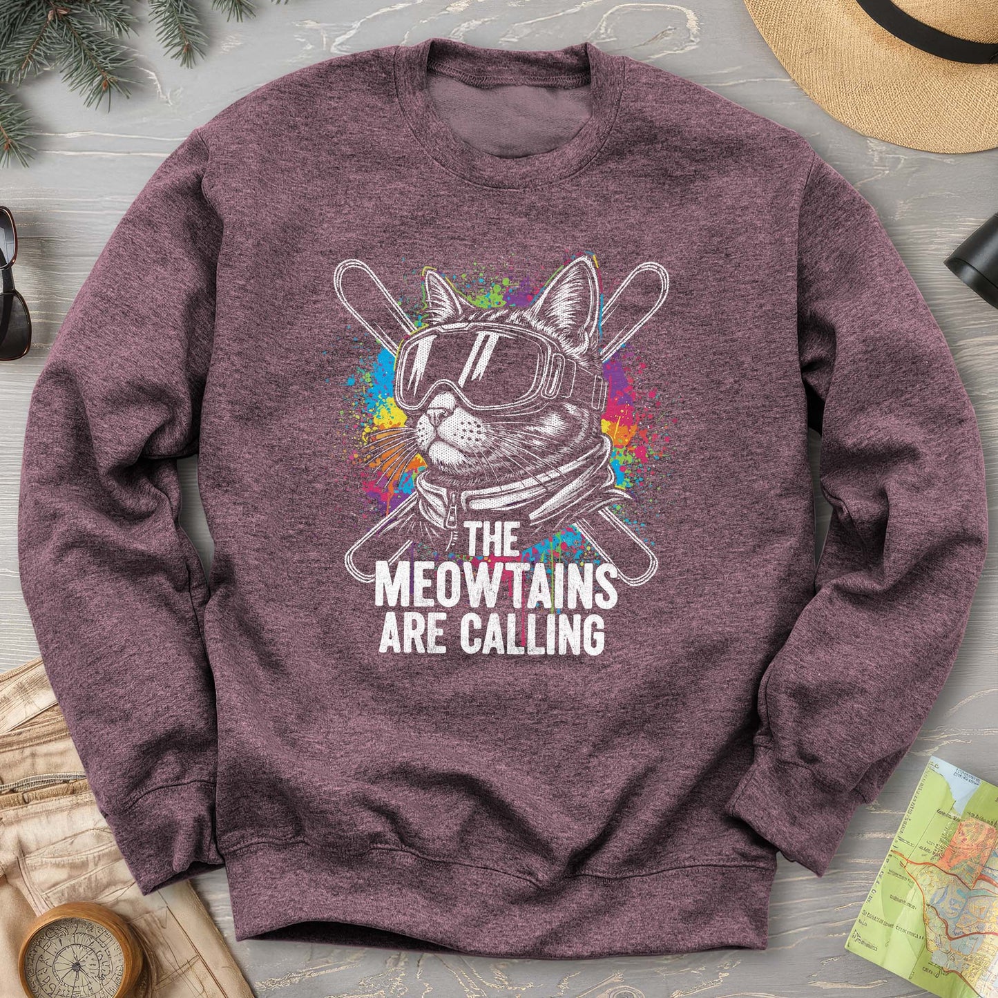 The Meowtains are Calling Sweatshirt