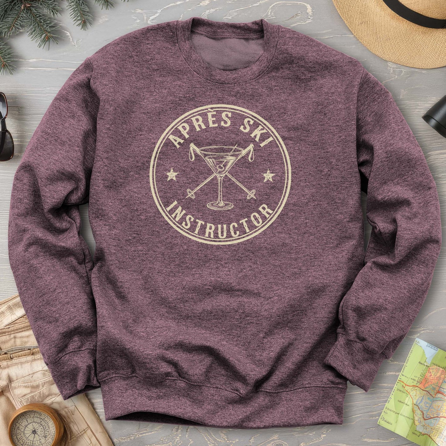 Après Ski Instructor "Vintage Badge" Sweatshirt