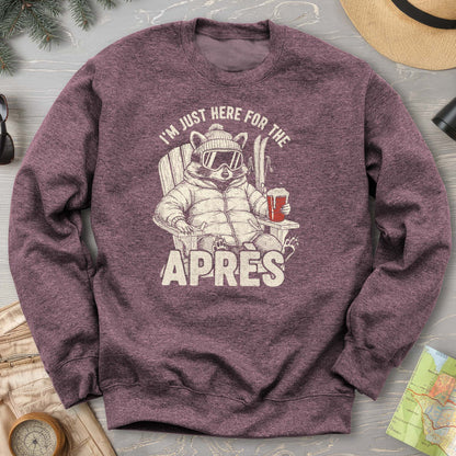 Just Here for the Apres "Raccoon" Sweatshirt
