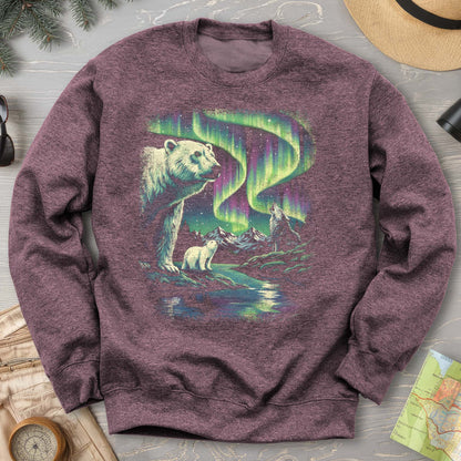 Northern Lights Polar Bears Sweatshirt