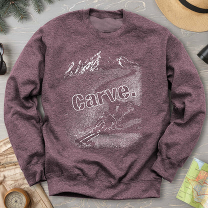 Carve Ski Print Sweatshirt