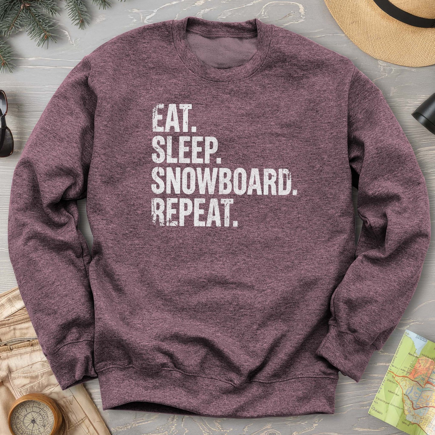 Eat Sleep Snowboard Sweatshirt