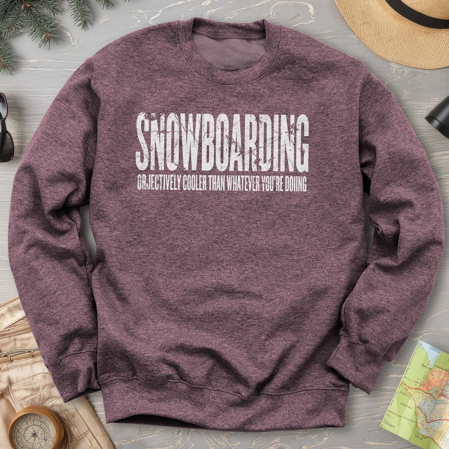 Snowboarding "Cooler" Sweatshirt