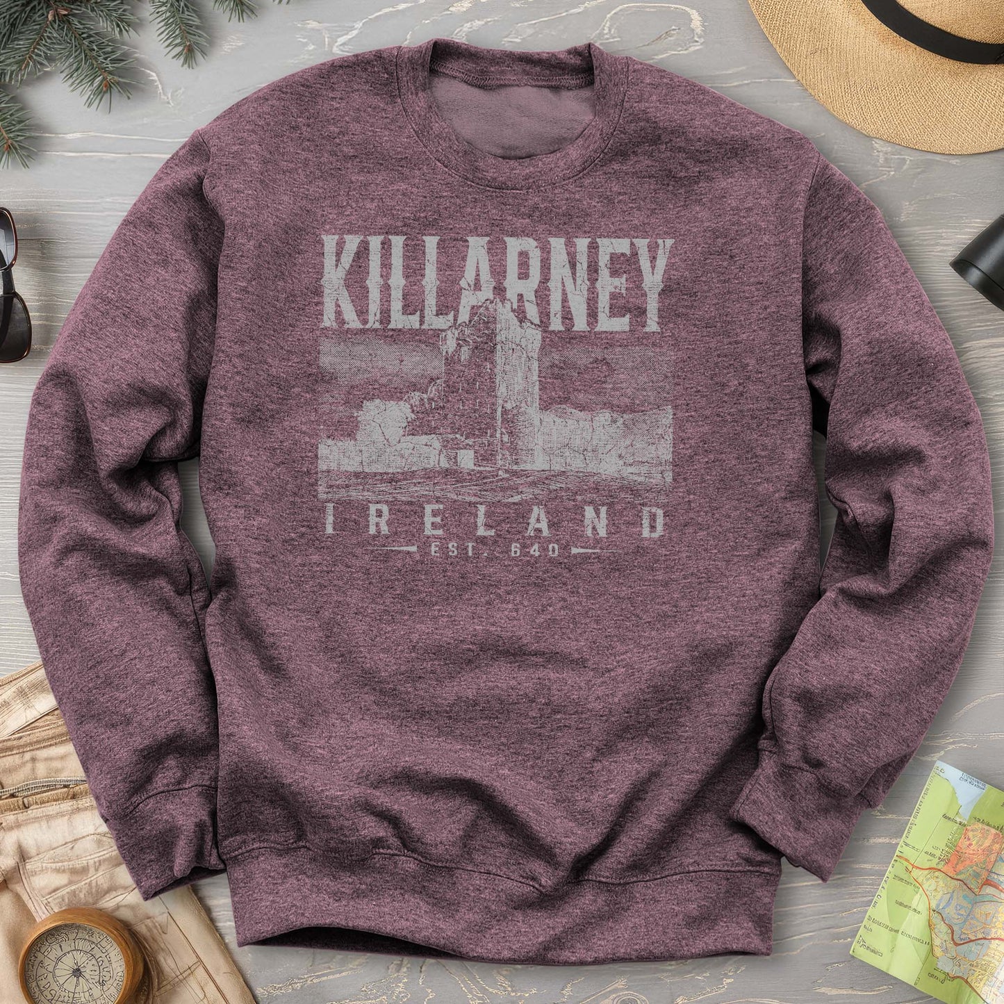 Killarney Ireland Vintage Print Sweatshirt