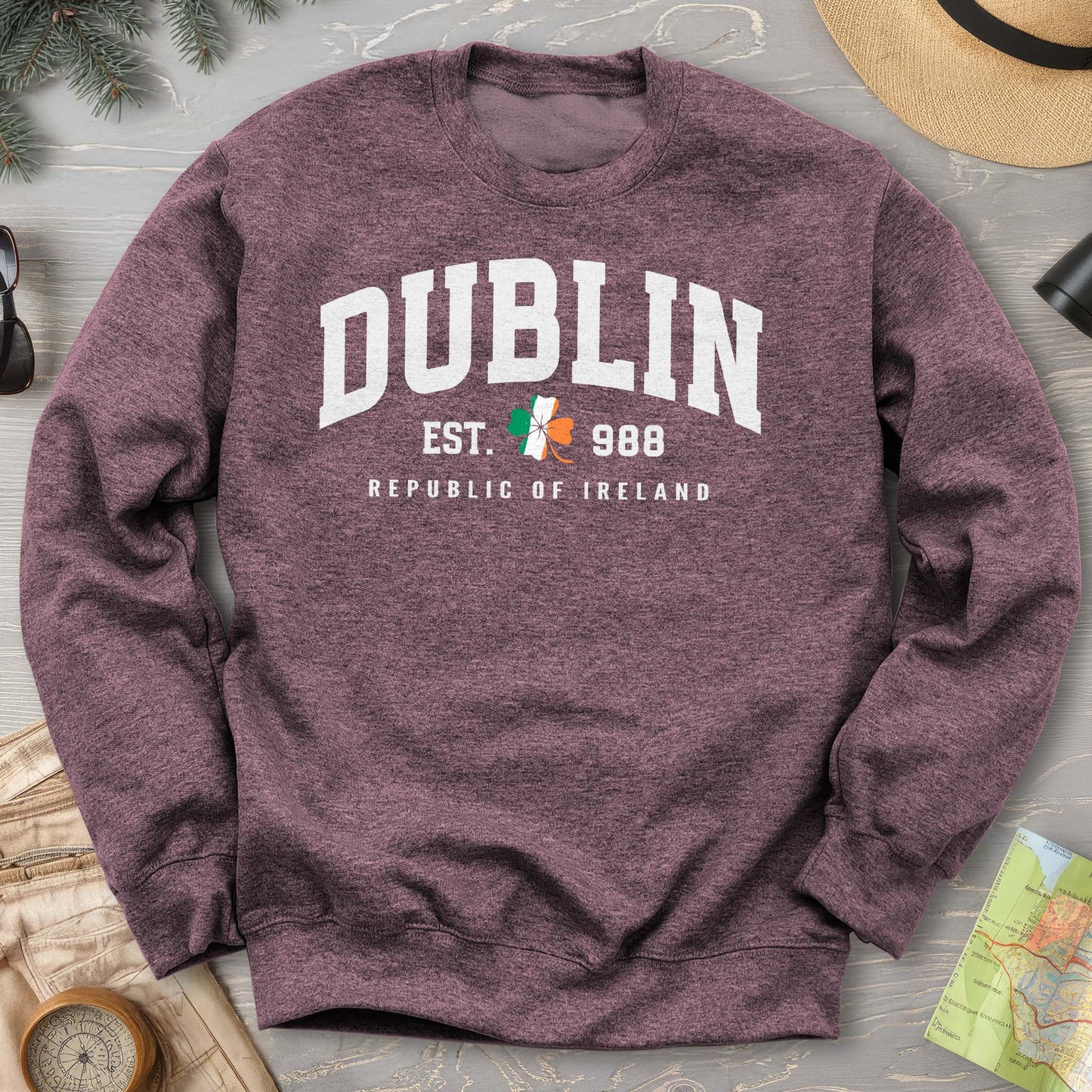 Dublin Varsity Flag Sweatshirt