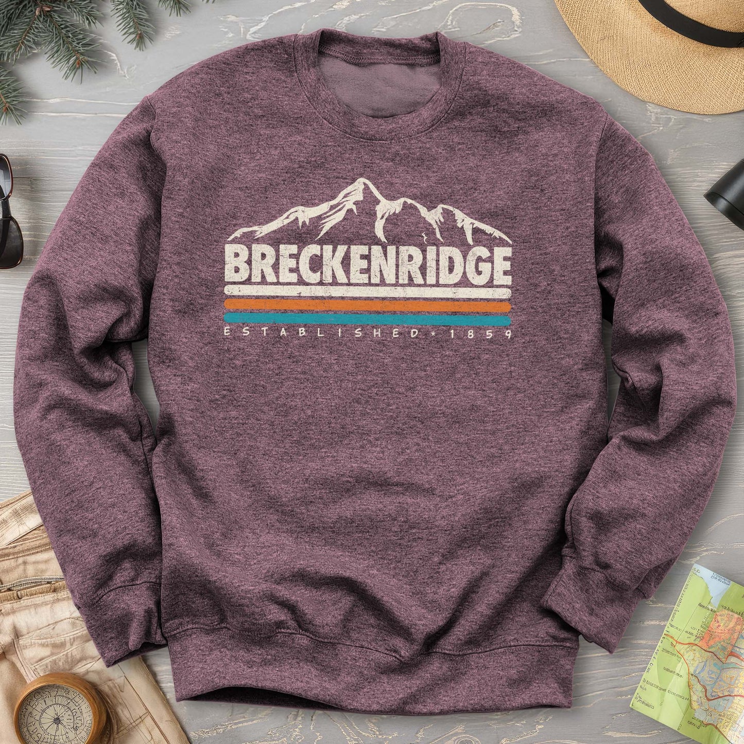 Breckenridge Retro Stripe Sweatshirt