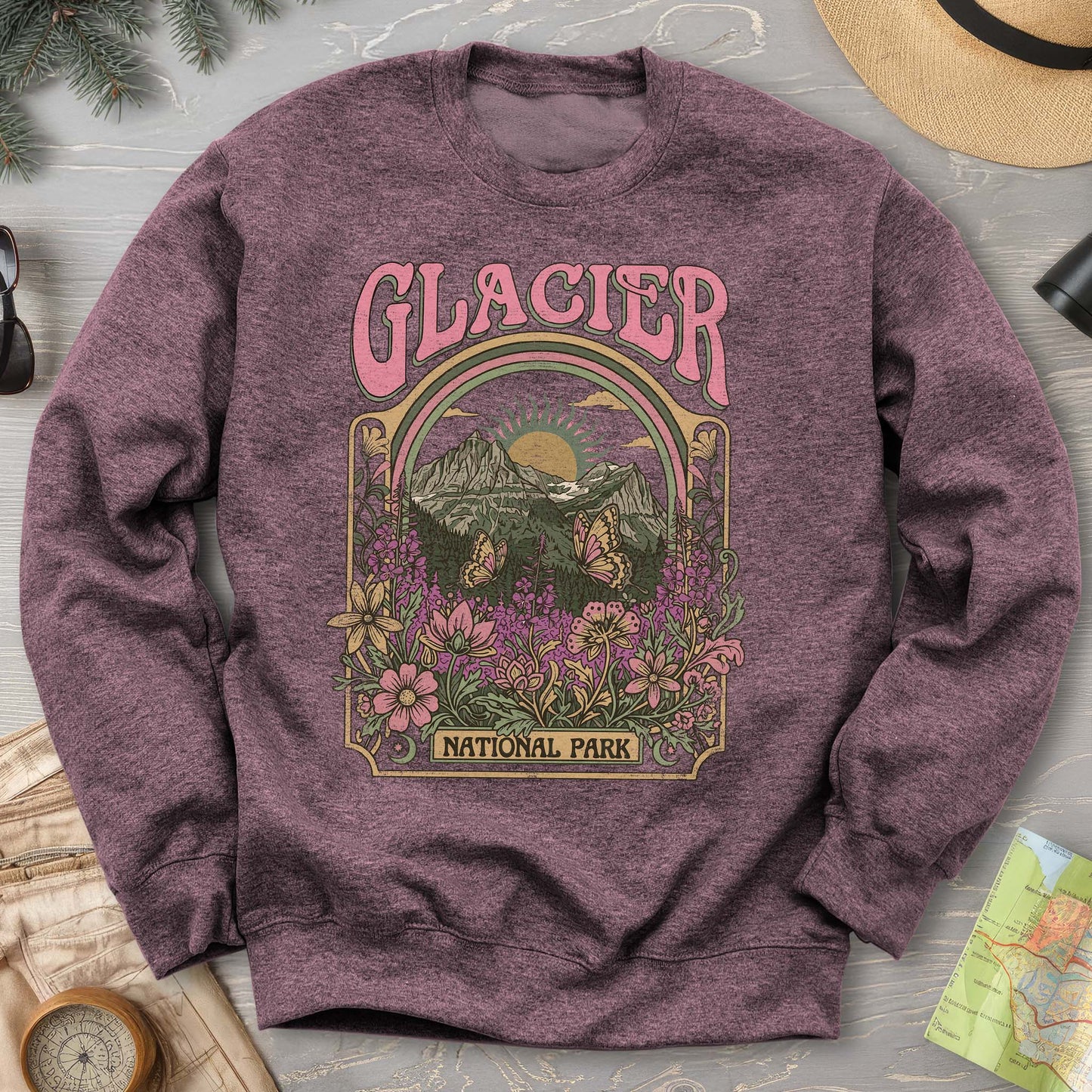Glacier Butterfly Sweatshirt