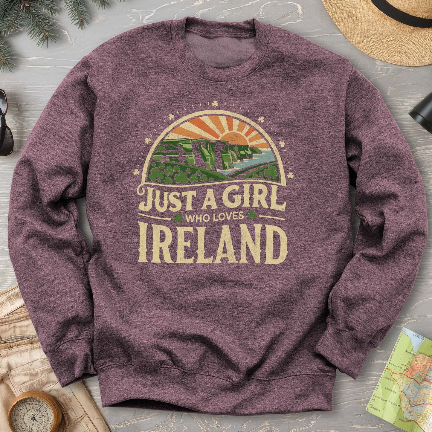 Just a Girl Who Loves Ireland Sweatshirt