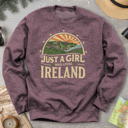 Just a Girl Who Loves Ireland Sweatshirt