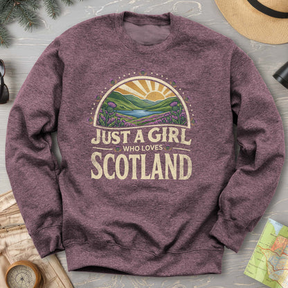 Just A Girl Scotland Sweatshirt