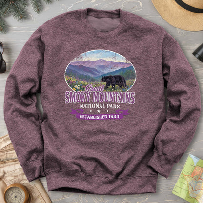 Smoky Mountains Retro Bear Sweatshirt
